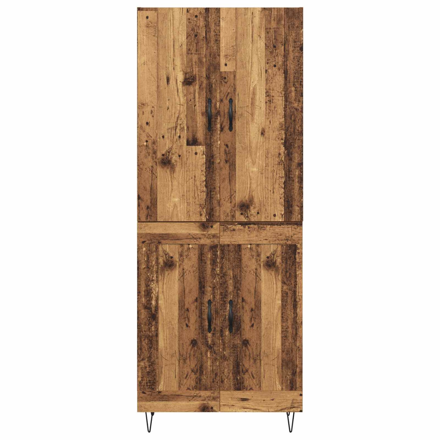 Highboard 2 pcs Altholz Holzwerkstoff