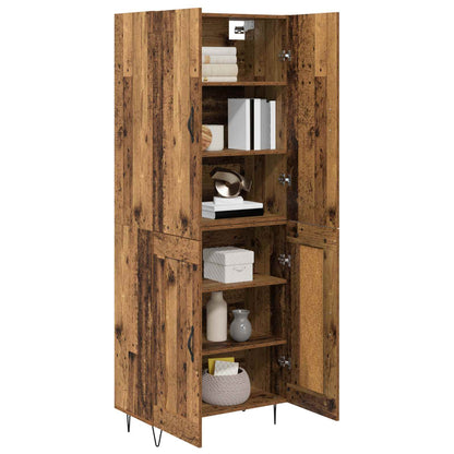 Highboard 2 stk. Altholz 69,5 x 34 x 180 cm Holzwerkstoff