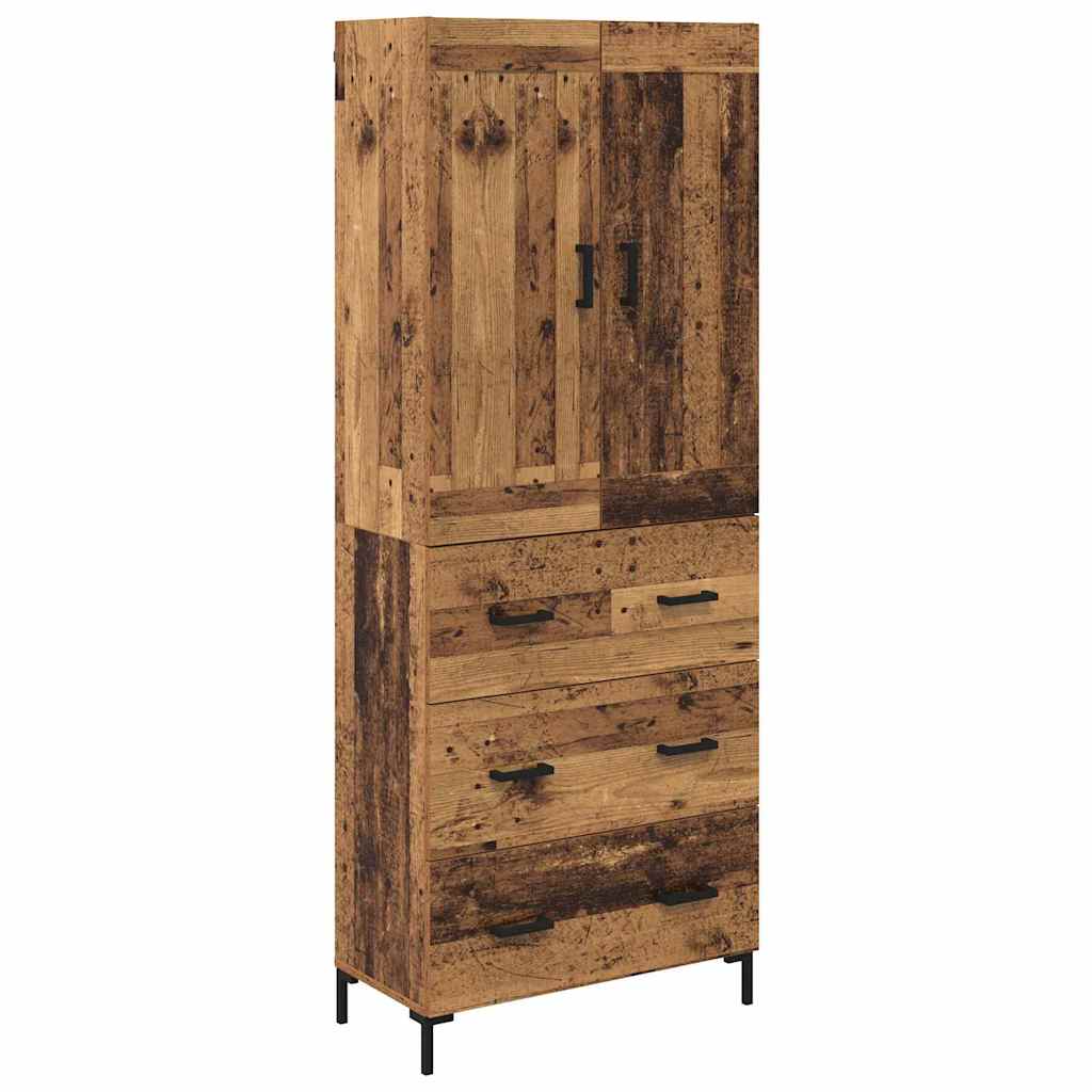 Highboard 2 stk. Altholz 69,5 x 34 x 180 cm Holzwerkstoff