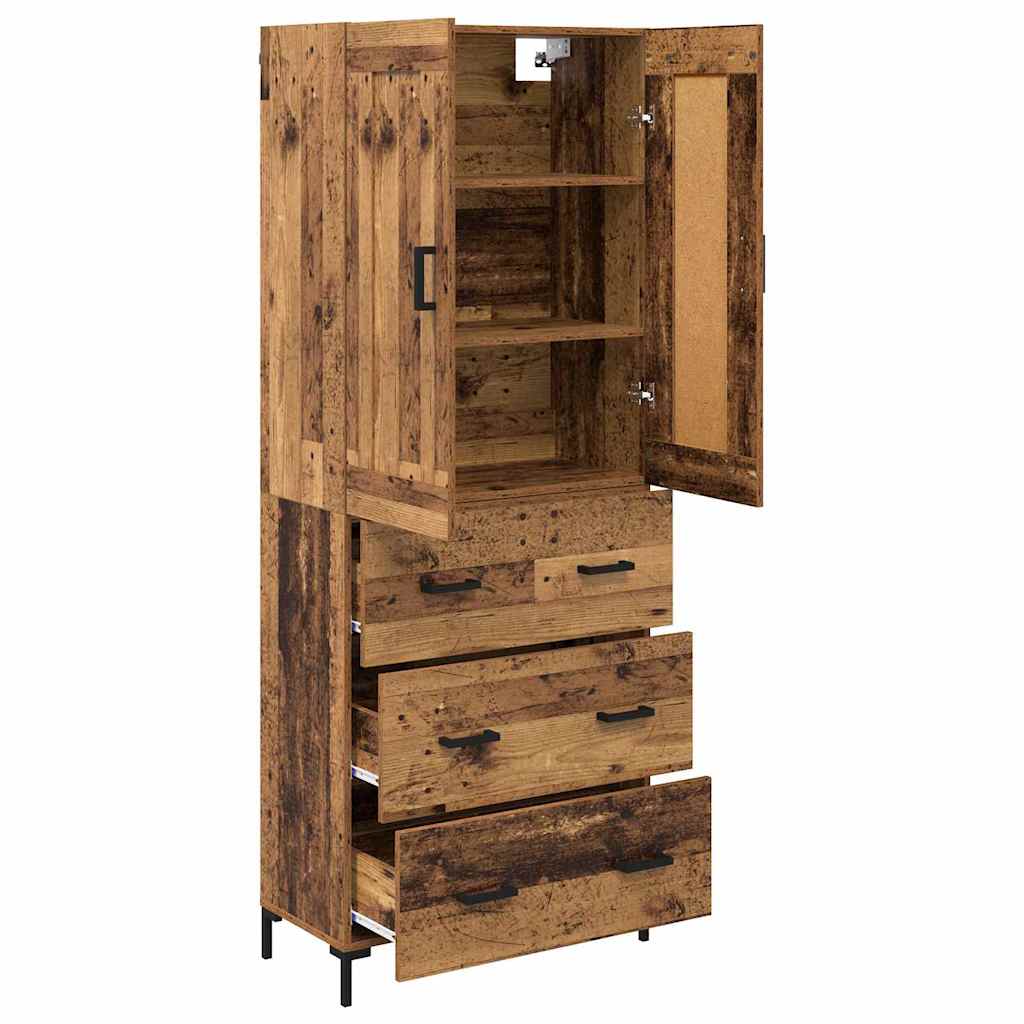 Highboard 2 stk. Altholz 69,5 x 34 x 180 cm Holzwerkstoff