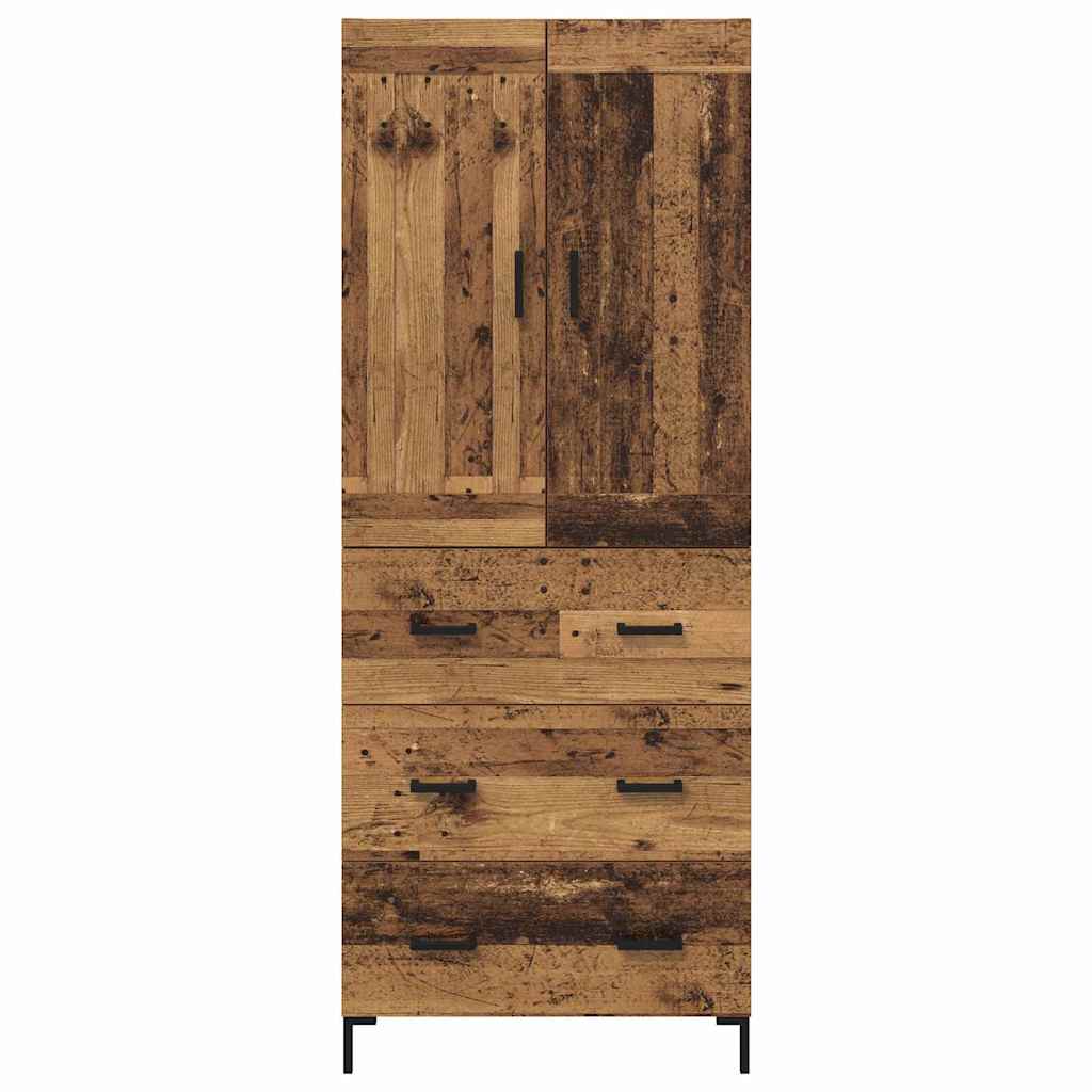 Highboard 2 stk. Altholz 69,5 x 34 x 180 cm Holzwerkstoff