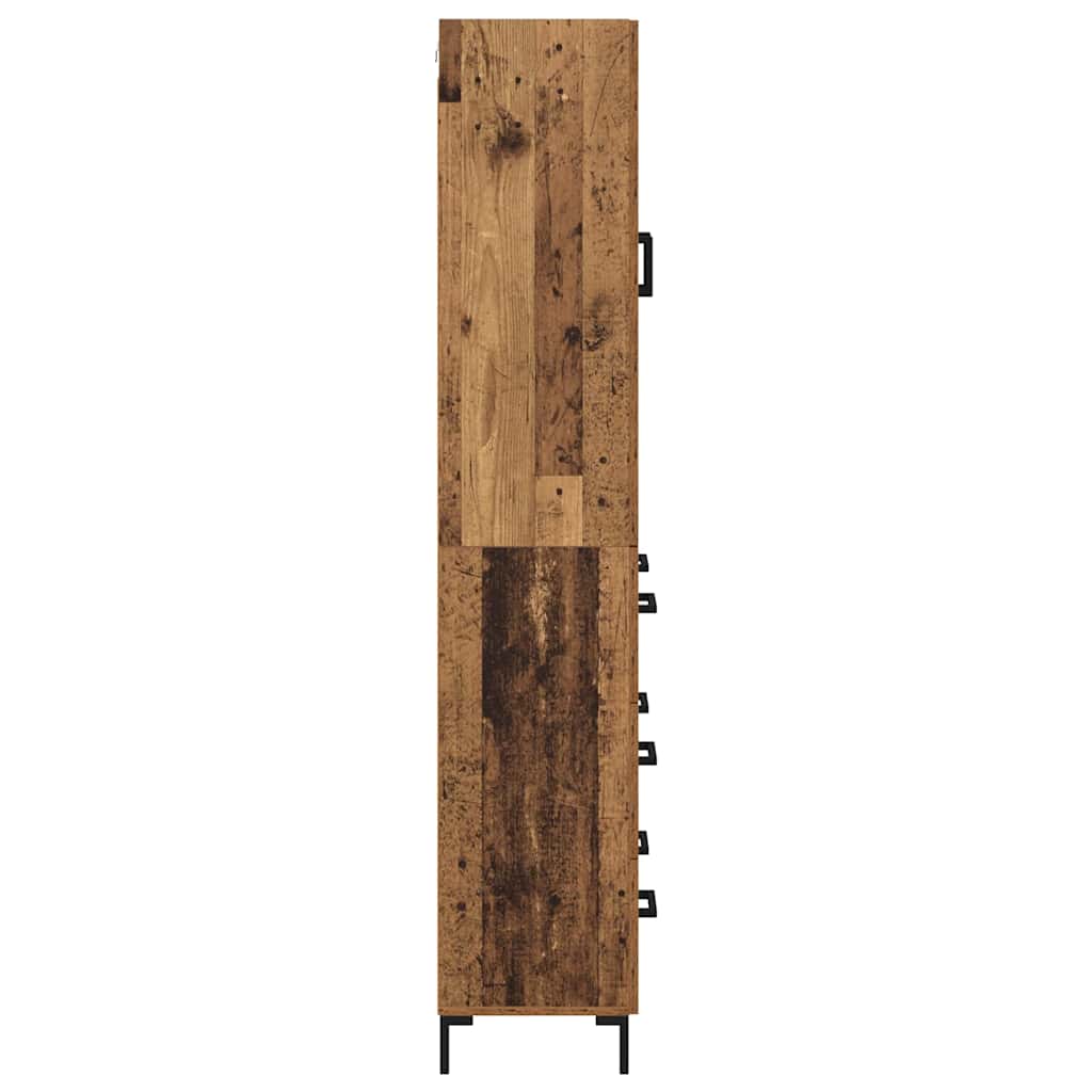 Highboard 2 stk. Altholz 69,5 x 34 x 180 cm Holzwerkstoff