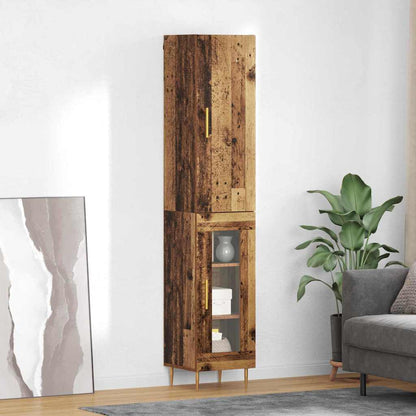 Highboard 2 stk. Altholz 34,5 x 34 x 180 cm Holzwerkstoff