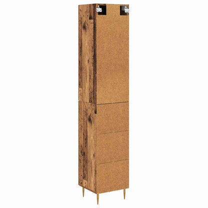Highboard 2 stk. Altholz 34,5 x 34 x 180 cm Holzwerkstoff