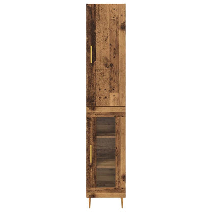 Highboard 2 stk. Altholz 34,5 x 34 x 180 cm Holzwerkstoff