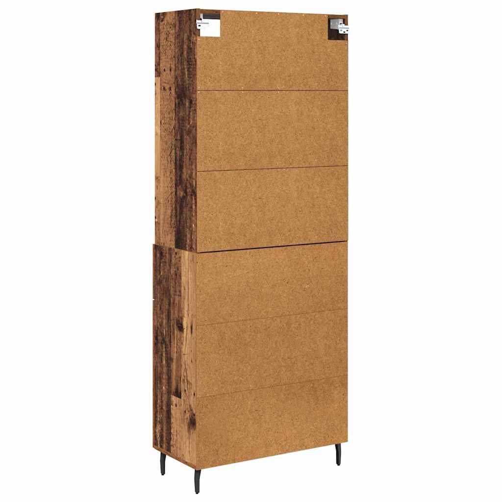 Highboard 2 Stk. Altholz 69,5 x 32,5 x 180 cm Holzwerkstoff