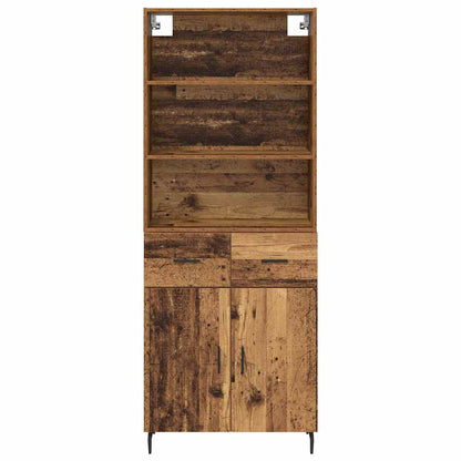 Highboard 2 Stk. Altholz 69,5 x 32,5 x 180 cm Holzwerkstoff