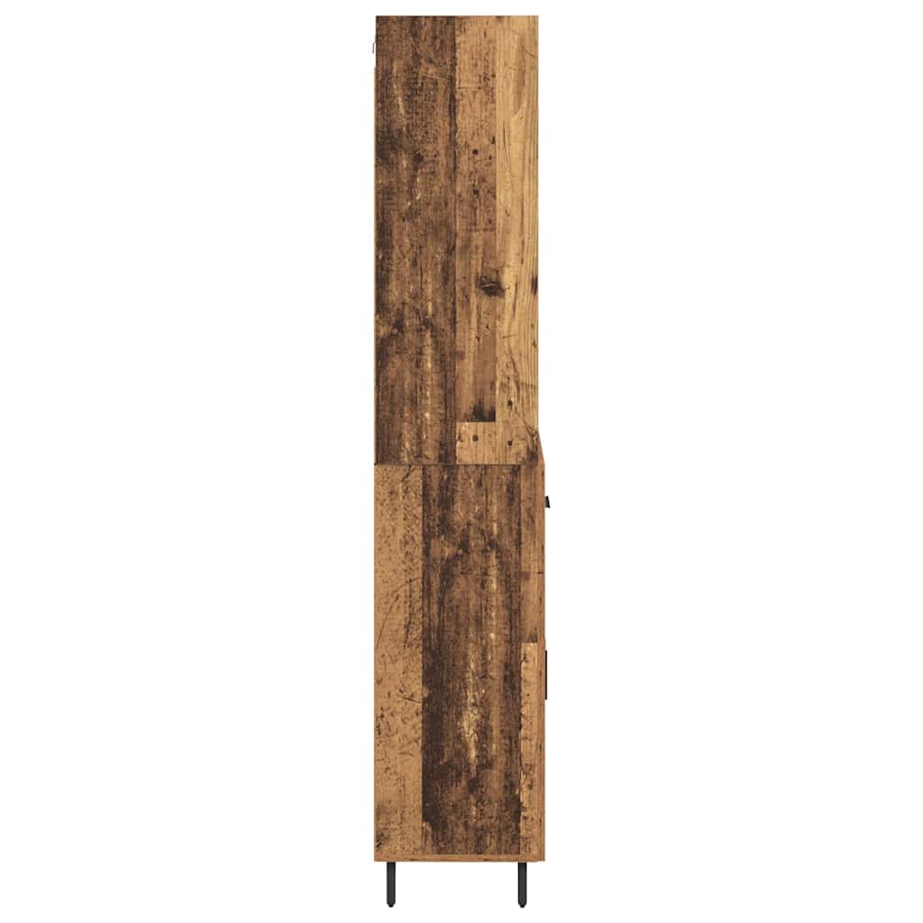 Highboard 2 Stk. Altholz 69,5 x 32,5 x 180 cm Holzwerkstoff