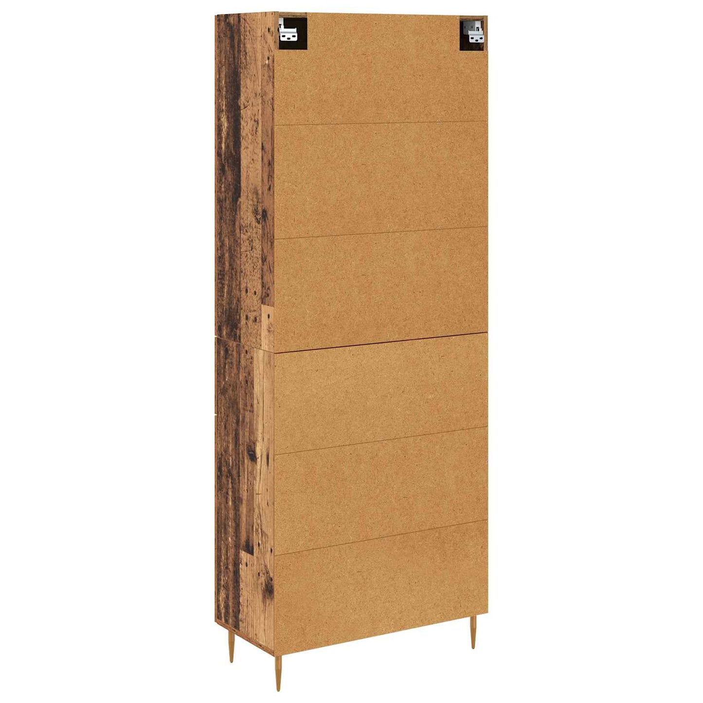 Highboard Altholz 69,5 x 34 x 180 cm Holzwerkstoff