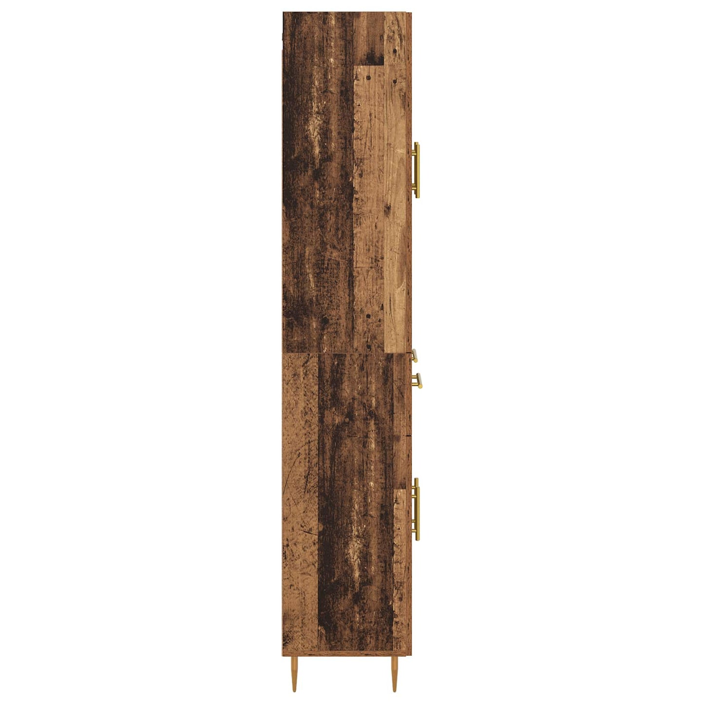 Highboard Altholz 69,5 x 34 x 180 cm Holzwerkstoff