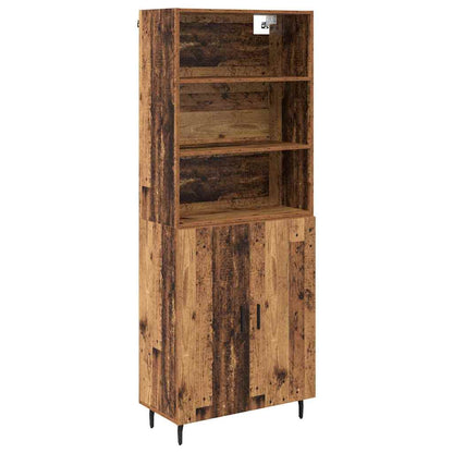 Highboard 2 Stk. Altholz 69,5 x 32,5 x 180 cm Holzwerkstoff