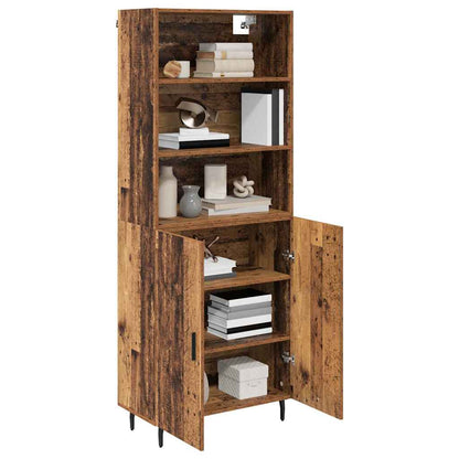 Highboard 2 Stk. Altholz 69,5 x 32,5 x 180 cm Holzwerkstoff