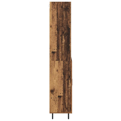 Highboard 2 Stk. Altholz 69,5 x 32,5 x 180 cm Holzwerkstoff