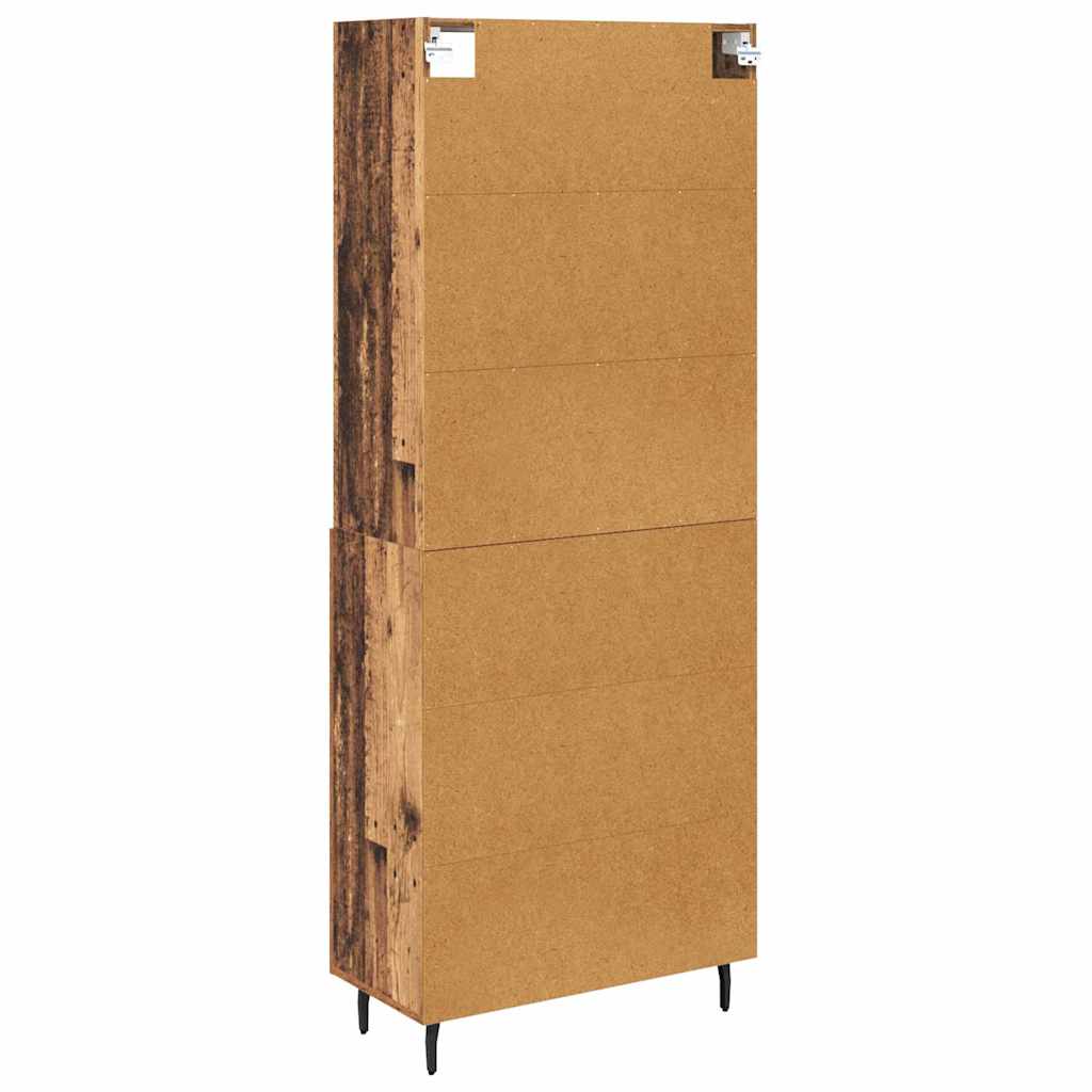 Highboard 2 Stk. Altholz 69,5 x 32,5 x 180 cm Holzwerkstoff