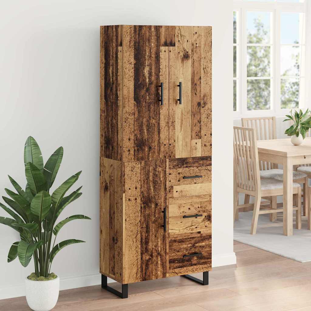 Highboard 2 stk. Altholz 69,5 x 34 x 180 cm