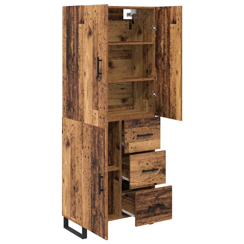 Highboard 2 stk. Altholz 69,5 x 34 x 180 cm