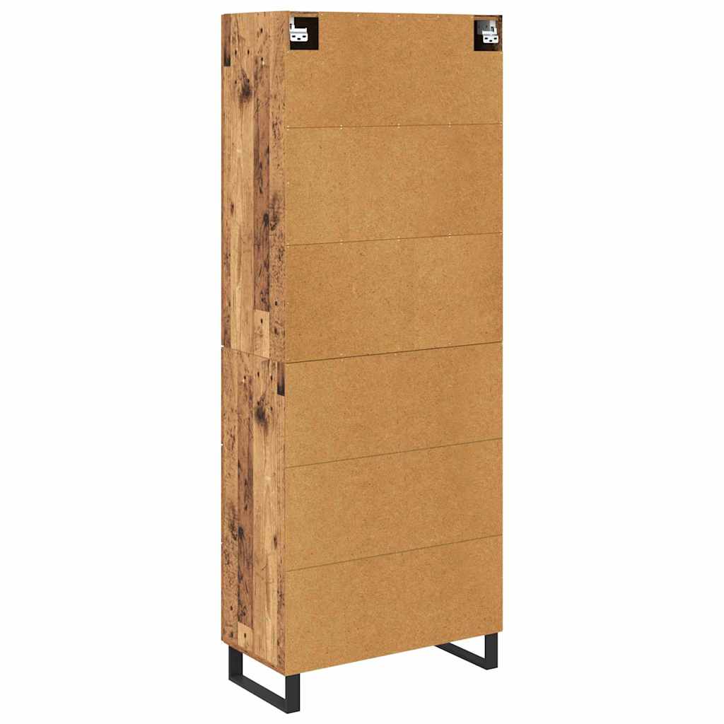Highboard 2 stk. Altholz 69,5 x 34 x 180 cm
