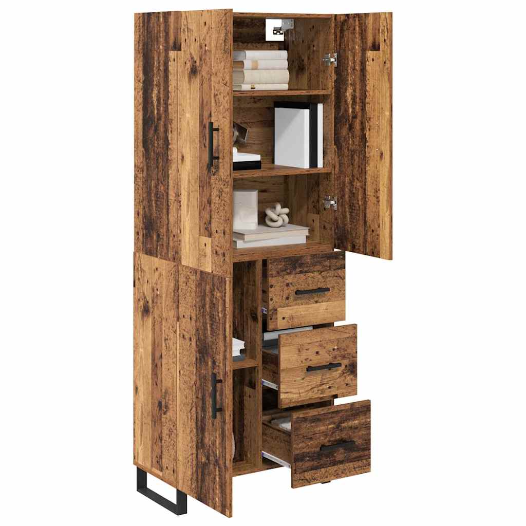 Highboard 2 stk. Altholz 69,5 x 34 x 180 cm