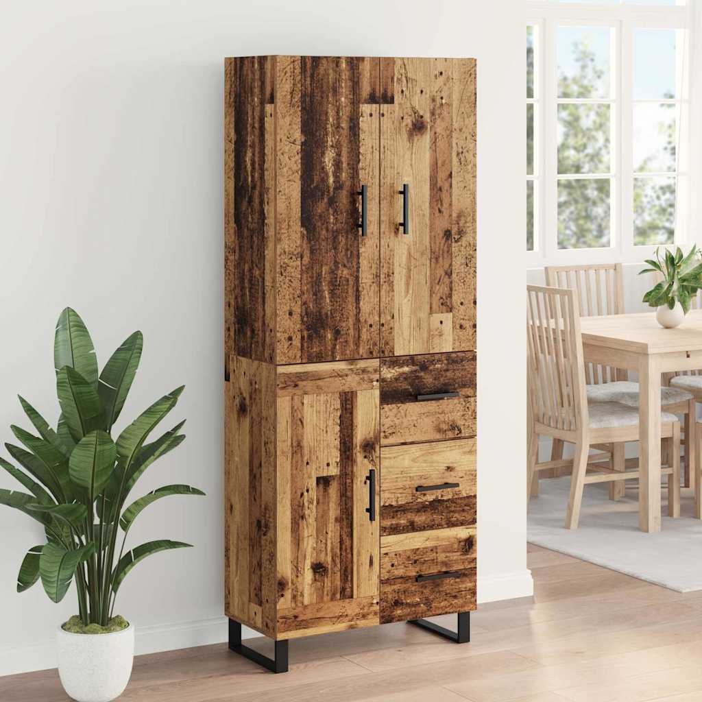 Highboard 2 stk. Altholz 69,5 x 34 x 180 cm