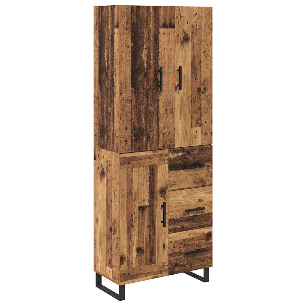 Highboard 2 stk. Altholz 69,5 x 34 x 180 cm