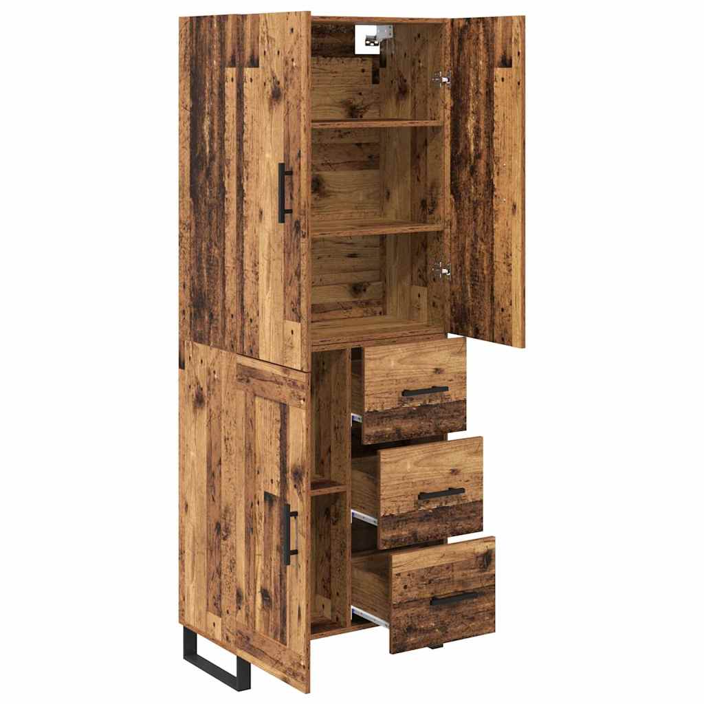Highboard 2 stk. Altholz 69,5 x 34 x 180 cm