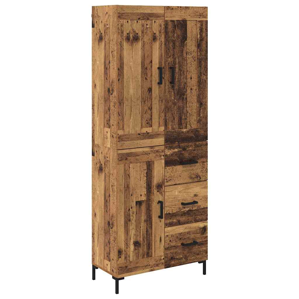 Highboard 2 stk. Altholz 69,5 x 34 x 180 cm Holzwerkstoff