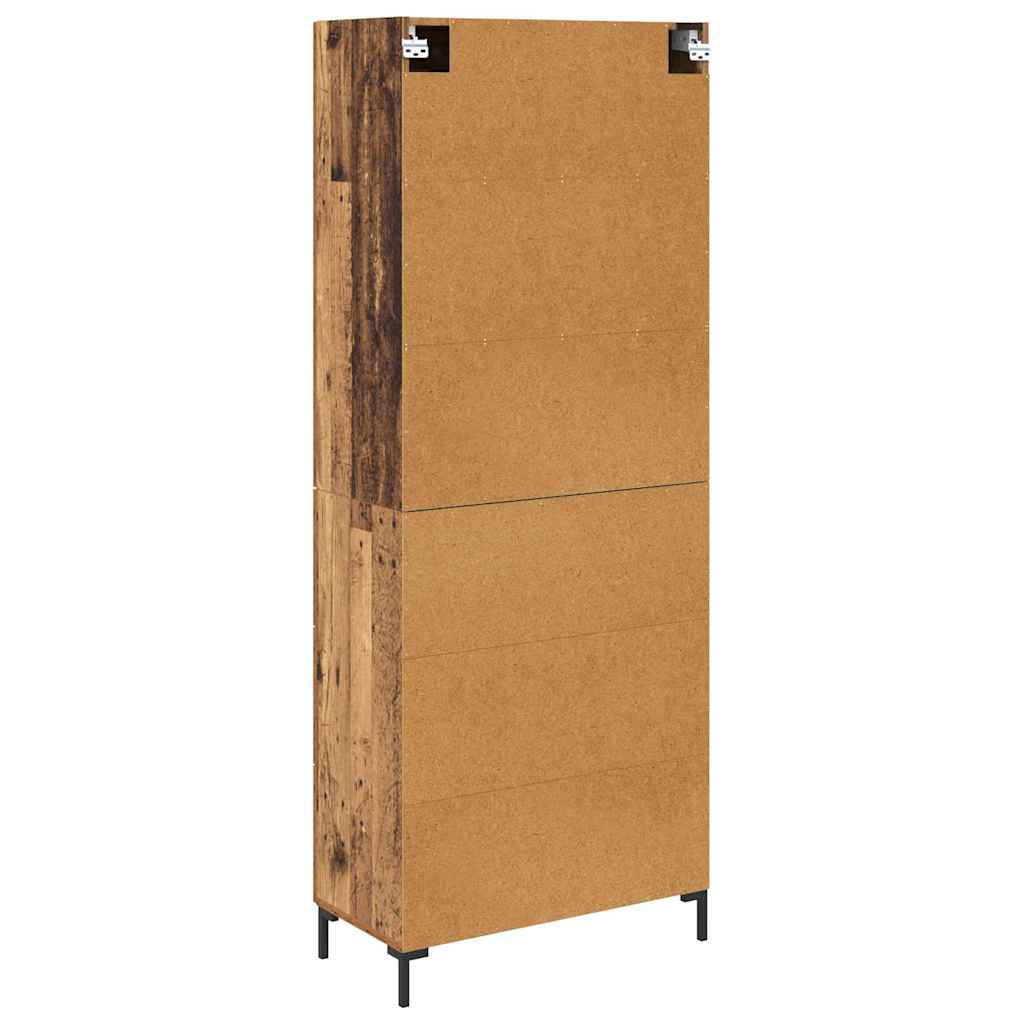 Highboard 2 stk. Altholz 69,5 x 34 x 180 cm Holzwerkstoff