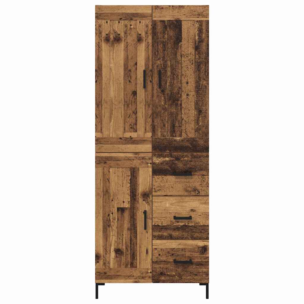 Highboard 2 stk. Altholz 69,5 x 34 x 180 cm Holzwerkstoff