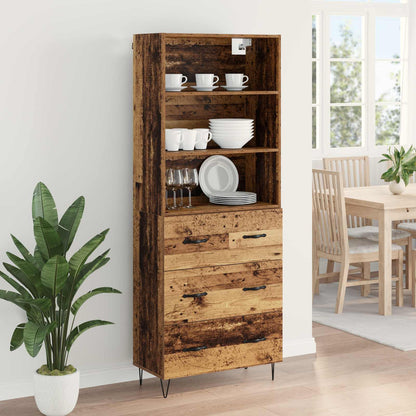 Highboard 2 stk. Altholz 69,5 x 34 x 180 cm