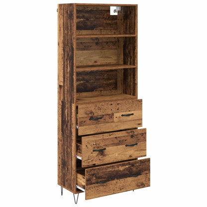 Highboard 2 stk. Altholz 69,5 x 34 x 180 cm