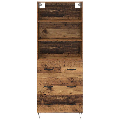 Highboard 2 stk. Altholz 69,5 x 34 x 180 cm