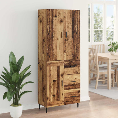 Highboard 2 stk. Altholz 69,5 x 34 x 180 cm Holzwerkstoff
