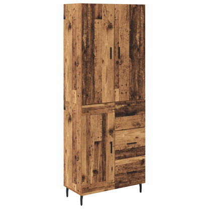 Highboard 2 stk. Altholz 69,5 x 34 x 180 cm Holzwerkstoff