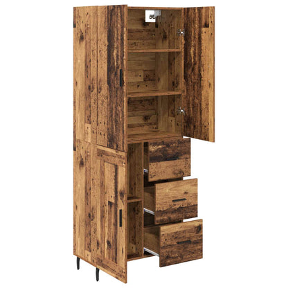 Highboard 2 stk. Altholz 69,5 x 34 x 180 cm Holzwerkstoff