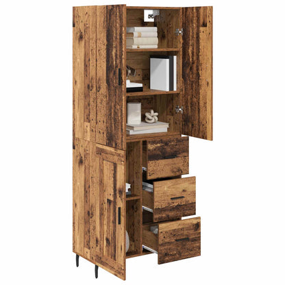 Highboard 2 stk. Altholz 69,5 x 34 x 180 cm Holzwerkstoff