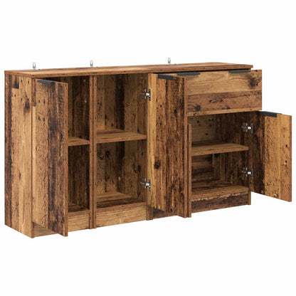 Sideboard 3 stk. Altholz 120 x 30 x 70 cm Holzwerkstoff