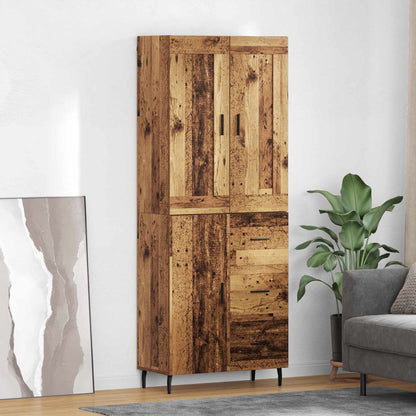 Highboard 2 stk. Altholz 69,5 x 34 x 180 cm Holzwerkstoff