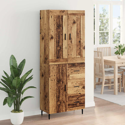 Highboard 2 stk. Altholz 69,5 x 34 x 180 cm Holzwerkstoff