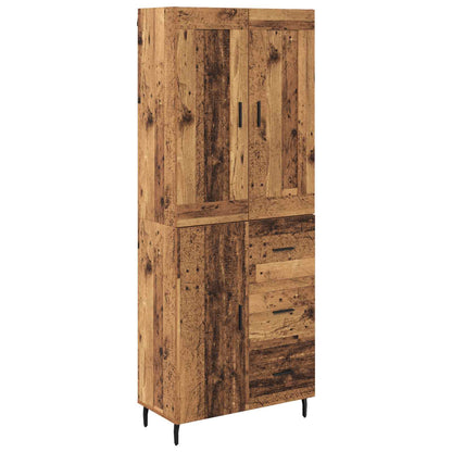 Highboard 2 stk. Altholz 69,5 x 34 x 180 cm Holzwerkstoff