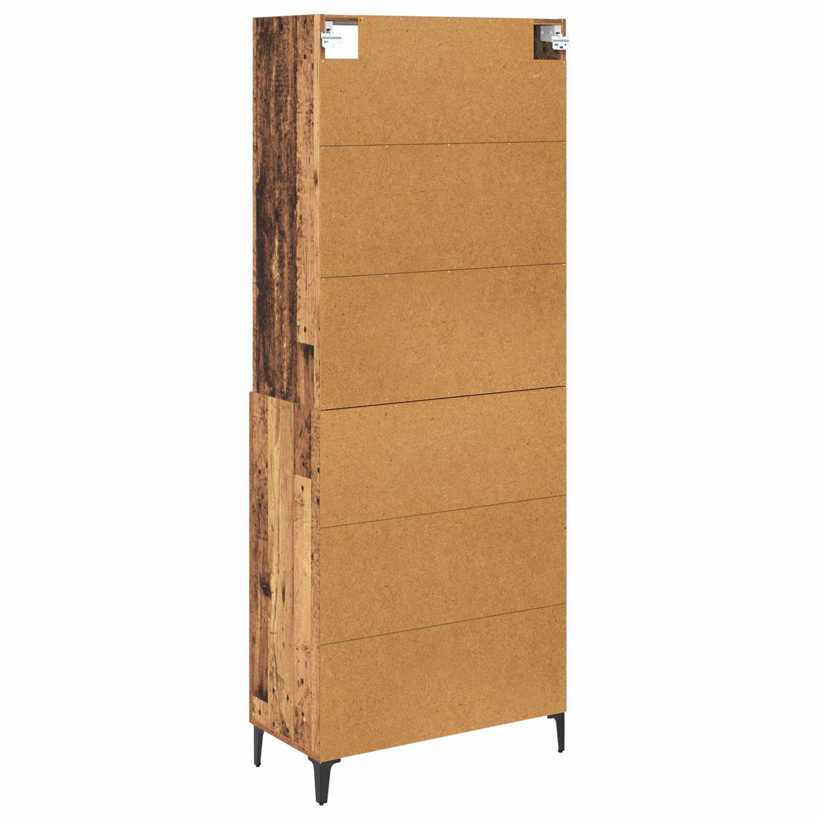 Highboard Altholz 69,5 x 34 x 180 cm Holzwerkstoff