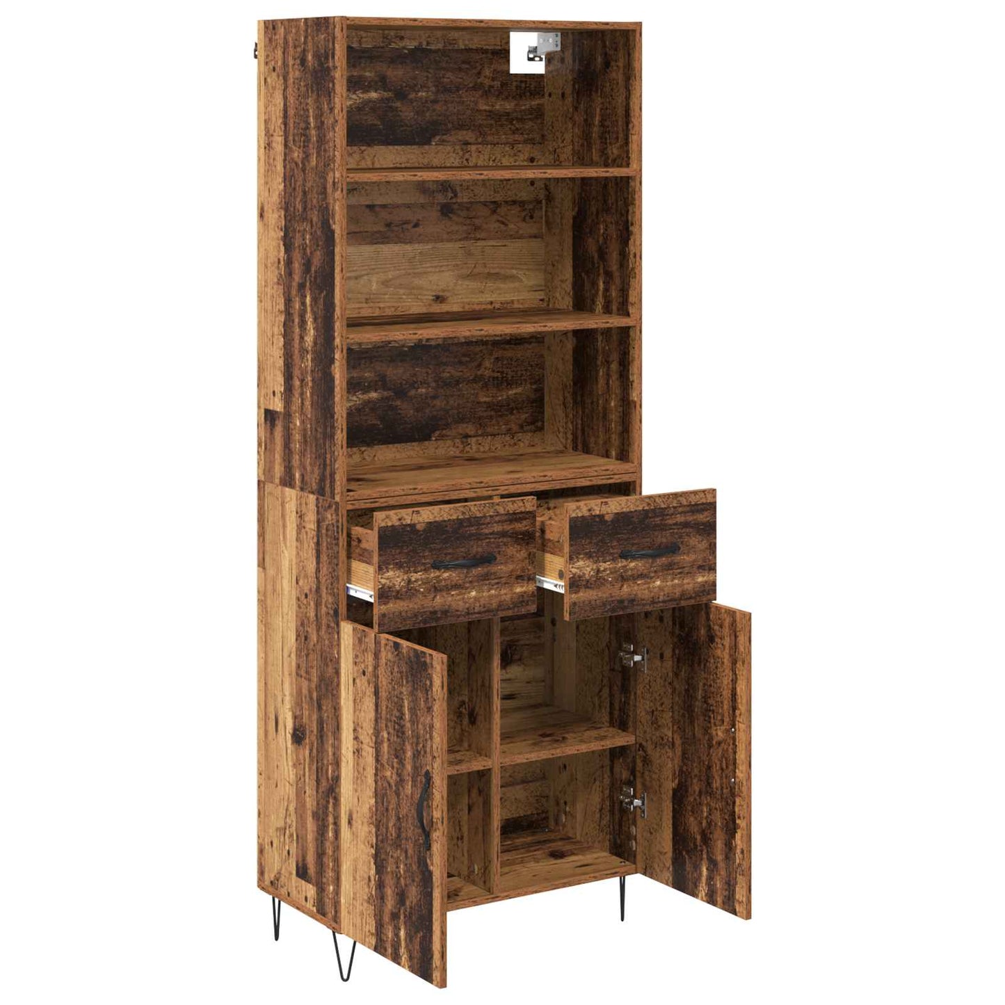 Highboard 2 stk. Altholz 69,5 x 34 x 180 cm