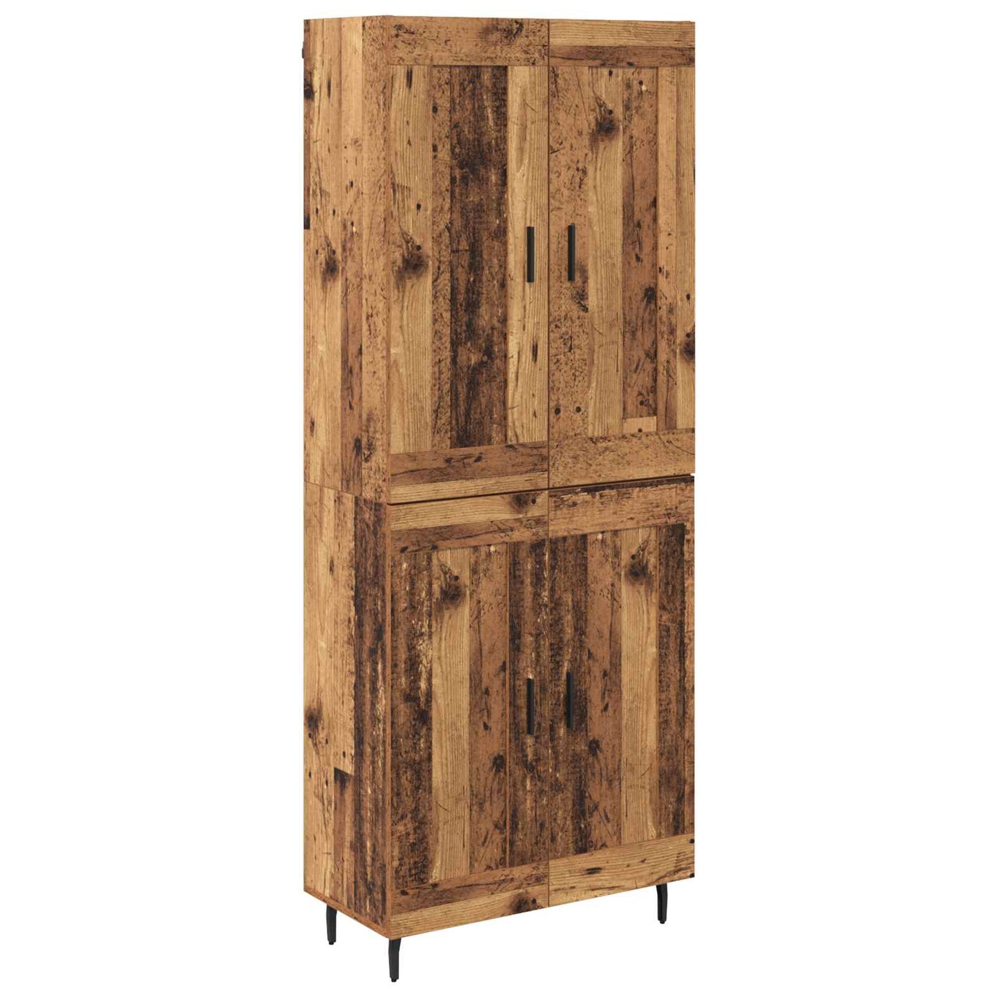 Highboard 2 pcs Altholz Holzwerkstoff