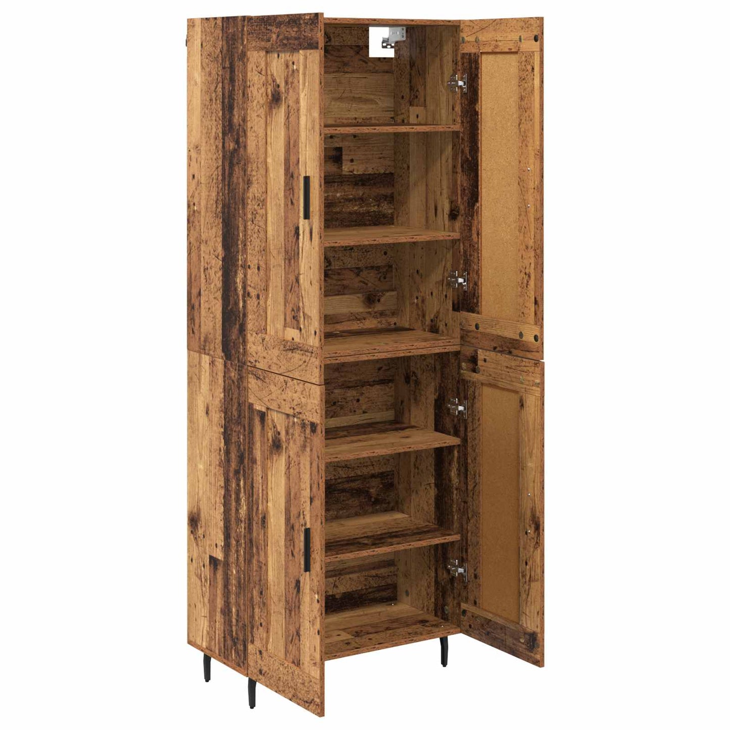 Highboard 2 stk. Altholz 69,5 x 34 x 180 cm Holzwerkstoff