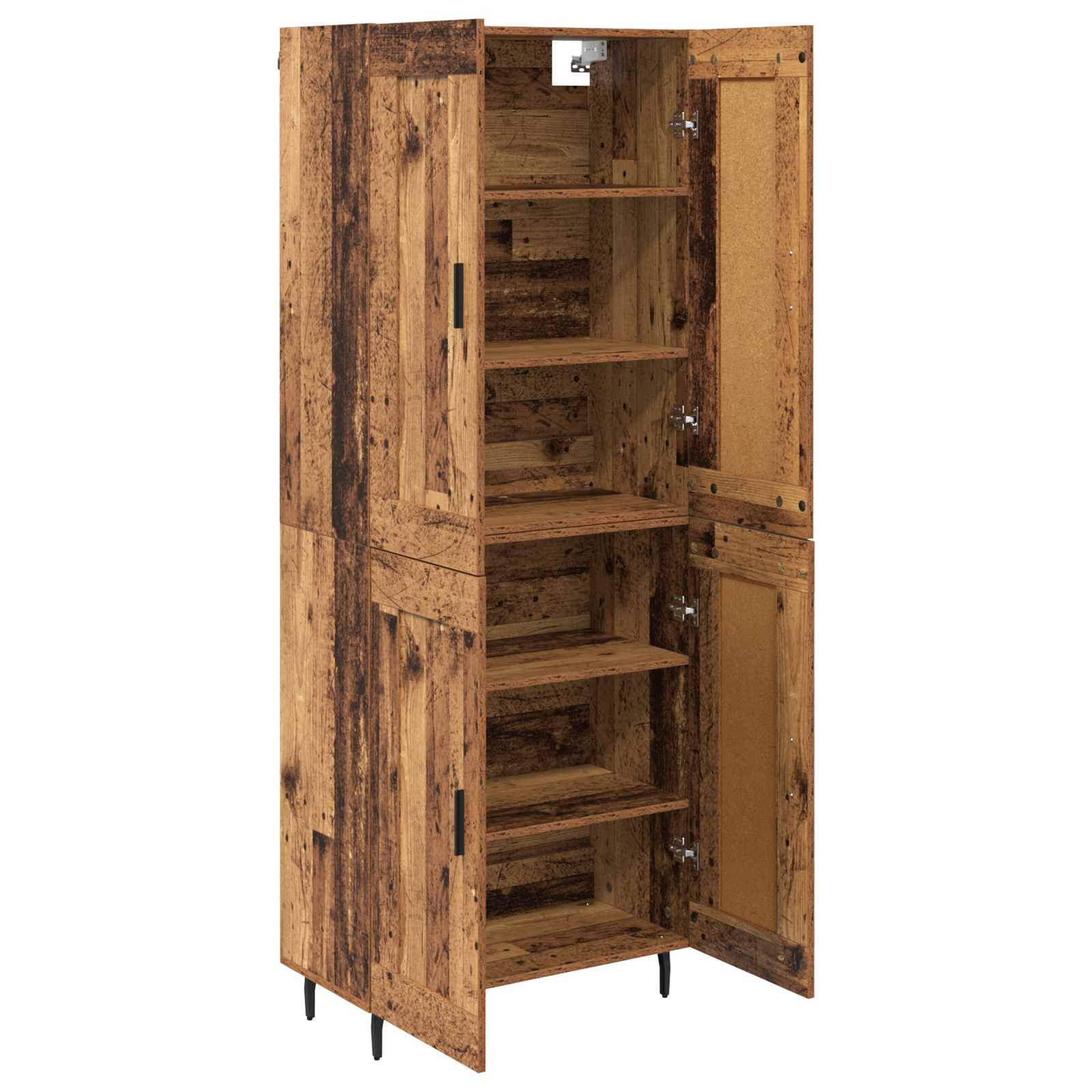 Highboard 2 stk. Altholz 69,5 x 34 x 180 cm Holzwerkstoff