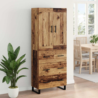 Highboard 2 Stk. Altholz 69,5 x 34 x 180 cm