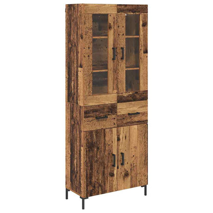 Highboard 2 stk. Altholz 69,5 x 34 x 180 cm Holzwerkstoff