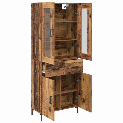 Highboard 2 stk. Altholz 69,5 x 34 x 180 cm Holzwerkstoff
