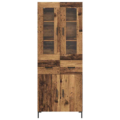 Highboard 2 stk. Altholz 69,5 x 34 x 180 cm Holzwerkstoff