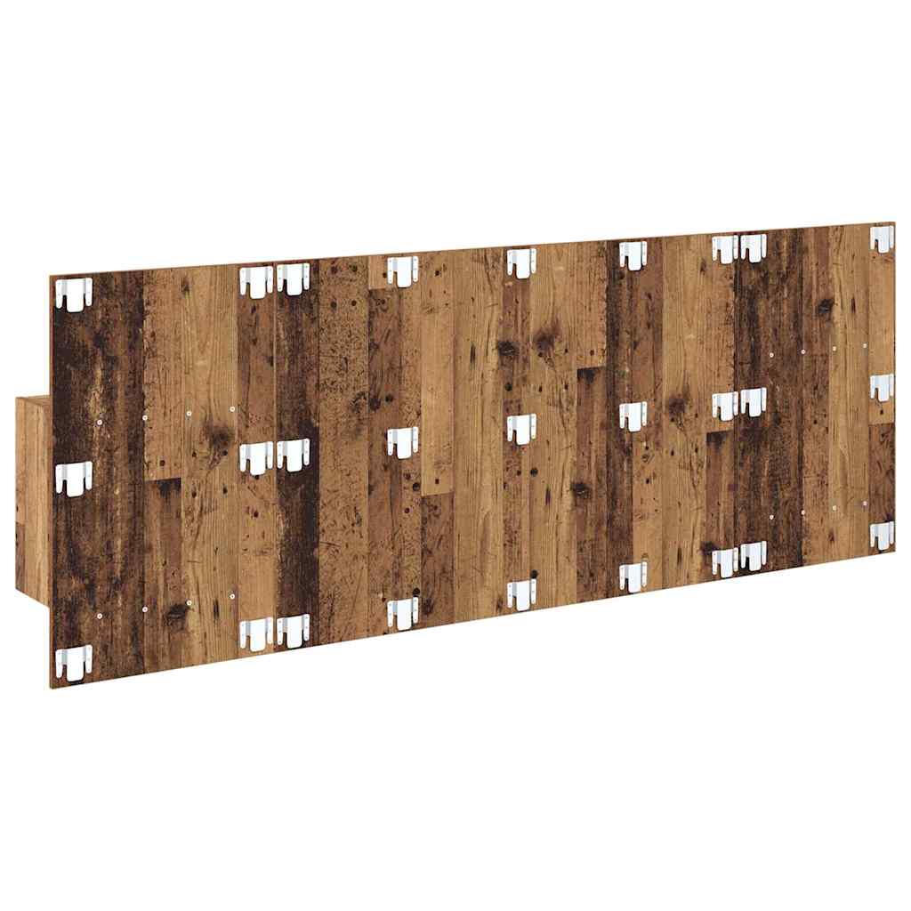 Kopfteil mit Schrank 3 stk. Altholz Holzwerkstoff