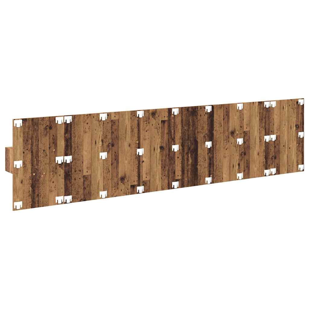 Kopfteil mit Schrank 3 stk. Altholz Holzwerkstoff